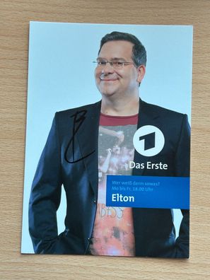 Elton - Wer weiß den sowas? - Autogrammkarte original signiert - #S8456