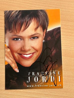 Francine Jordi Autogrammkarte original signiert #S1197