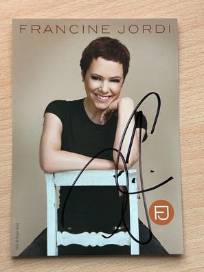 Francine Jordi Autogrammkarte original signiert #S3386