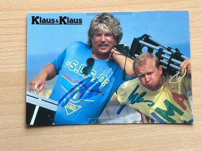 Klaus & Klaus Autogrammkarte original signiert #S3575