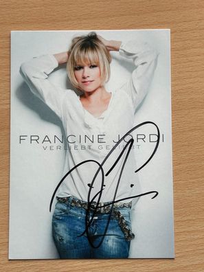 Francine Jordi - Autogrammkarte original signiert - S5959