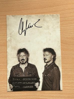Wolfgang Niedecken BAP Autogrammkarte original signiert #S9336