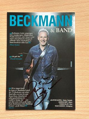 Reinhold Beckmann & Band Autogrammkarte original signiert #S9495