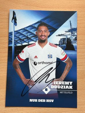 Jeremy Dudziak - HSV- Autogrammkarte original signiert - #S3691