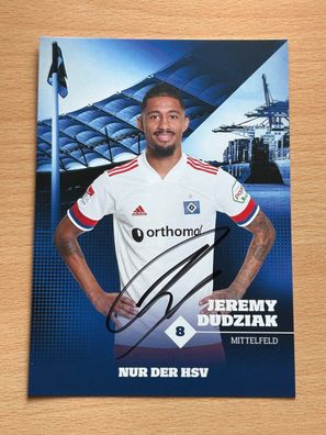 Jeremy Dudziak - HSV - Autogrammkarte original signiert - #S3688