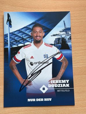 Jeremy Dudziak - HSV- Autogrammkarte original signiert - #S3689