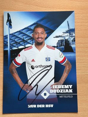 Jeremy Dudziak - HSV- Autogrammkarte original signiert - #S3690