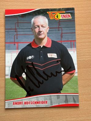 André Hofschneider - 1. FC Union Berlin - Autogrammkarte original signiert-#S3658