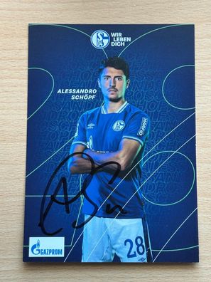 Alessandro Schöpf - Schalke 04 - Autogrammkarte original signiert - #S7996