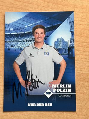 Merlin Polzin - HSV - Autogrammkarte original signiert - #S3752