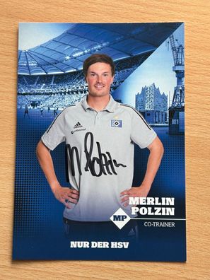 Merlin Polzin - HSV - Autogrammkarte original signiert - #S3751