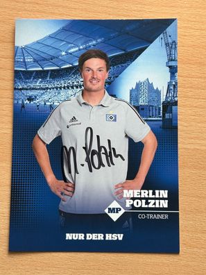 Merlin Polzin - HSV - Autogrammkarte original signiert - #S3750