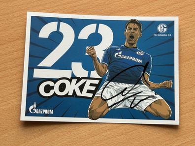 Coke - Schalke 04 - Autogrammkarte original signiert - S#4925