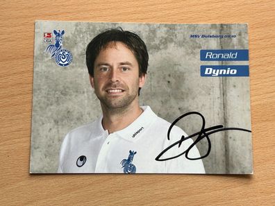 Ronald Dynio - MSV Duisburg - Autogrammkarte original signiert - S#4927