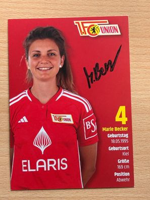 Marie Becker - 1. FC Union Berlin - Autogrammkarte original signiert - #S5008