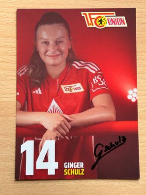 Ginger Schulz - 1. FC Union Berlin - Autogrammkarte original signiert - #S5009
