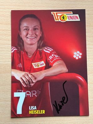 Lisa Heiseler - 1. FC Union Berlin - Autogrammkarte original signiert - #S5010