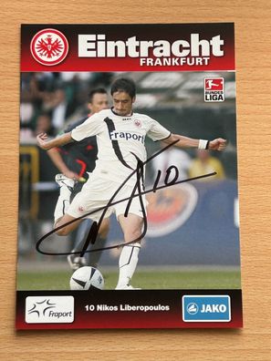 Nikos Liberopoulos Eintracht Frankfurt Autogrammkarte original signiert #S5523