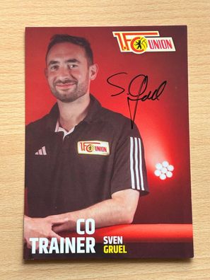 Sven Gruel - 1. FC Union Berlin - Autogrammkarte original signiert - #S5012
