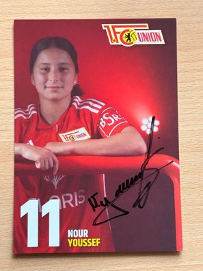 Nour Youssef - 1. FC Union Berlin - Autogrammkarte original signiert - #S5023