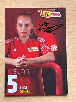Luca Scheel - 1. FC Union Berlin - Autogrammkarte original signiert - #S5021