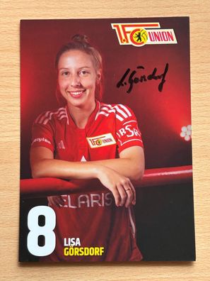 Lisa Görsdorf - 1. FC Union Berlin - Autogrammkarte original signiert - #S5020