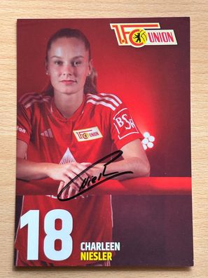 Charleen Niesler - 1. FC Union Berlin- Autogrammkarte original signiert - #S5026