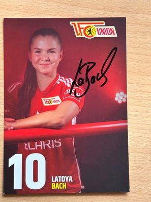 Latoya Bach - 1. FC Union Berlin - Autogrammkarte original signiert - #S5030