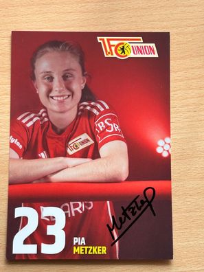 Pia Metzker - 1. FC Union Berlin - Autogrammkarte original signiert - #S5031