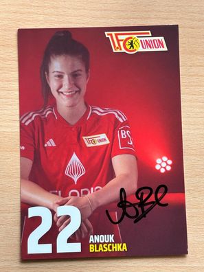 Anouk Blaschka - 1. FC Union Berlin - Autogrammkarte original signiert - #S5027