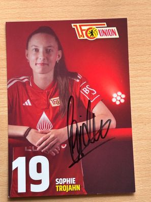 Sophie Trojahn - 1. FC Union Berlin - Autogrammkarte original signiert - #S5033