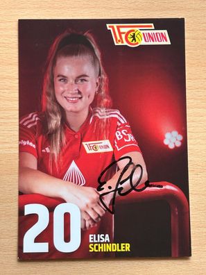 Elisa Schindler - 1. FC Union Berlin - Autogrammkarte original signiert - #S5024