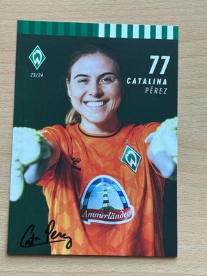 Catalina Pérez SV Werder Bremen Autogrammkarte original signiert #S8686
