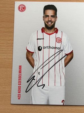 Niko Giesselmann - Fortuna Düsseldorf- Autogrammkarte original signiert - #S4222