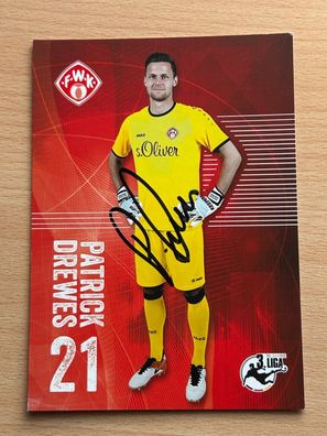 Patrick Drewes - Würzburger Kickers - Autogrammkarte original signiert - #S4388