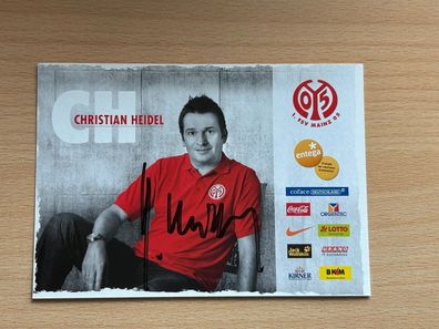 Christian Heidel 1. FSV Mainz 05 Autogrammkarte original signiert #S6288