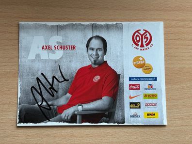 Axel Schuster 1. FSV Mainz 05 Autogrammkarte original signiert #S6287