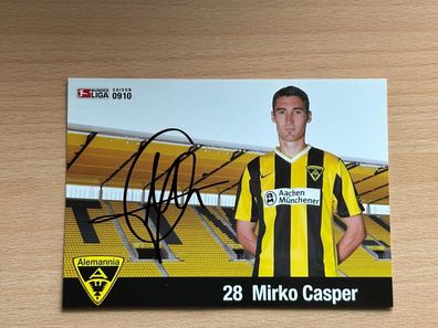 Mirko Casper Alemannia Aachen Autogrammkarte original signiert #S6315