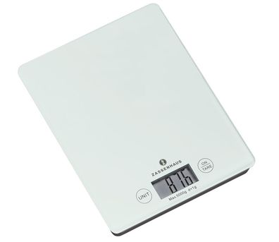 Zassenhaus Digitale Küchenwaage Balance, weiß 73201
