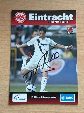 Nikos Liberopoulos Eintracht Frankfurt Autogrammkarte original signiert #S6185