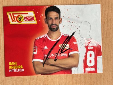 Rani Khedira 1. FC Union Berlin Autogrammkarte original signiert #S10442