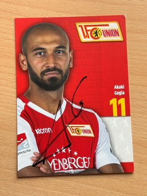 Akaki Gogia 1. FC Union Berlin Autogrammkarte original signiert #S10550