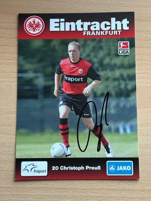 Christoph Preuß Eintracht Frankfurt Autogrammkarte original signiert #S6195