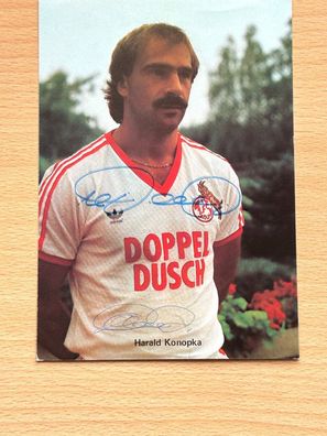 Harald Konopka 1. FC Köln Autogrammkarte original signiert #S7188