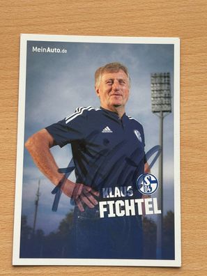Klaus Fichtel FC Schalke 04 Autogrammkarte original signiert #S7149