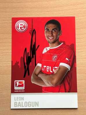 Leon Balogun Fortuna Düsseldorf 1895 Autogrammkarte original signiert #S7060