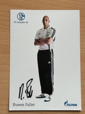 Ruwen Faller FC Schalke 04 Autogrammkarte original signiert #S11199