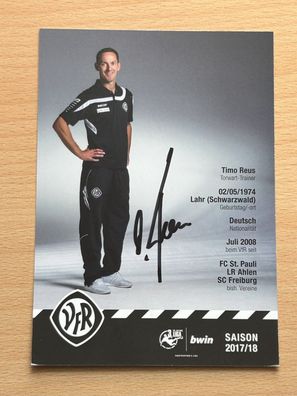 Timo Reus VfR Aalen Autogrammkarte original signiert #S7838