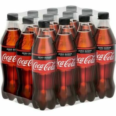 12x500ml Coca-Cola ZERO PET Flasche - Einweg