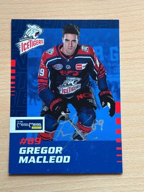 Gregor Macleod - Ice Tigers - Autogrammkarte original signiert - S10092